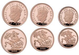 Charles III 2023 3-coin gold proof Set Coronation